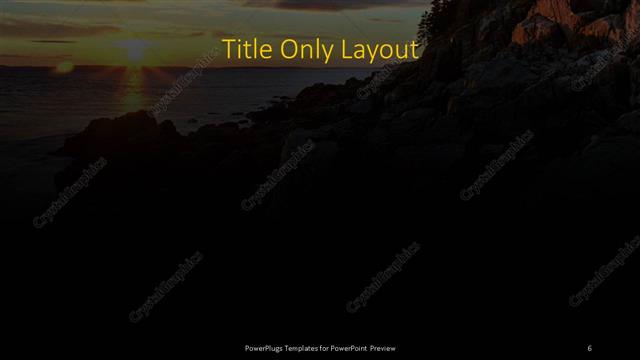 Title Only presentation slide layout