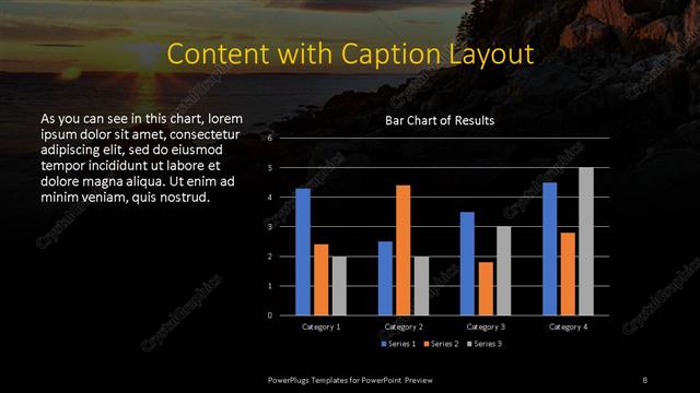 Content with Caption presentation slide layout