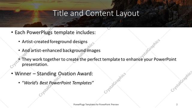 Title and Content presentation slide layout