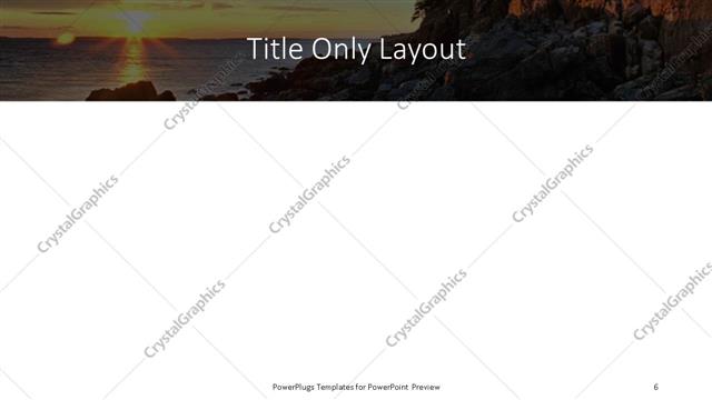 Title Only presentation slide layout