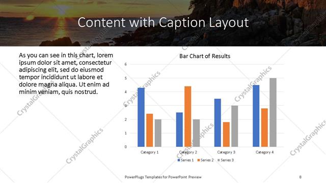 Content with Caption presentation slide layout