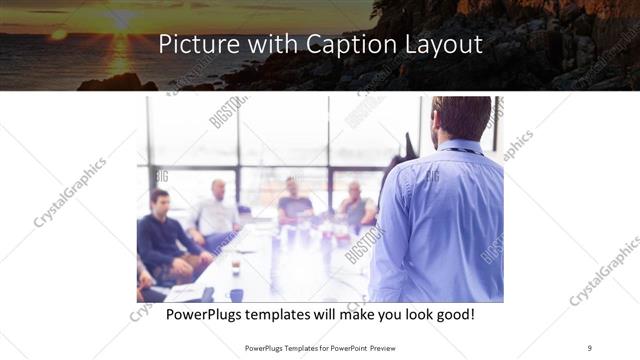 Picture with Caption presentation slide layout