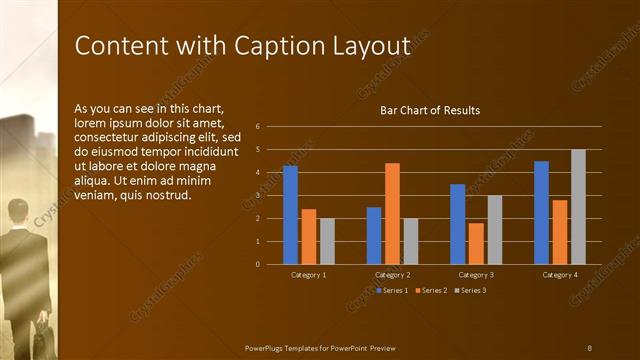 Content with Caption presentation slide layout