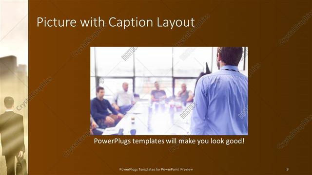 Picture with Caption presentation slide layout