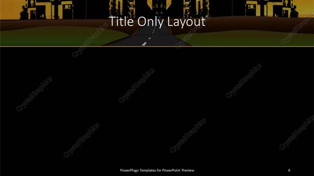 Title Only presentation slide layout