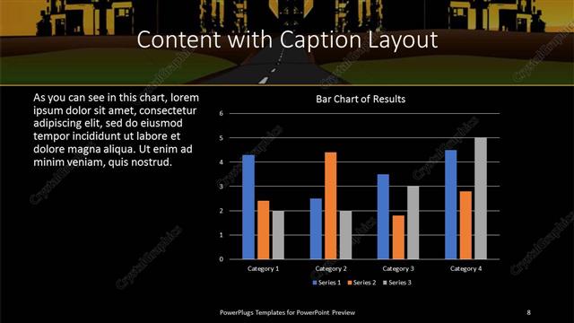 Content with Caption presentation slide layout