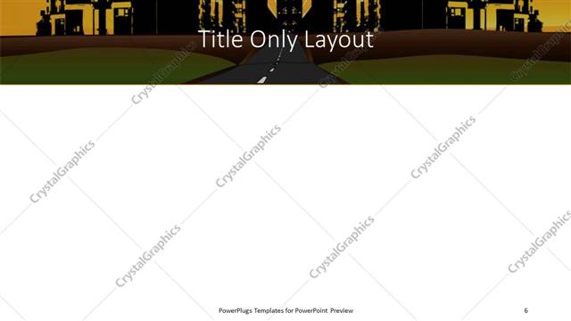 Title Only presentation slide layout