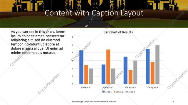Content with Caption presentation slide layout