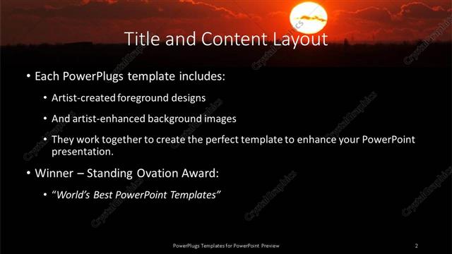 Title and Content presentation slide layout