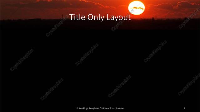 Title Only presentation slide layout