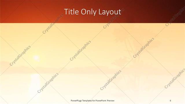 Title Only presentation slide layout