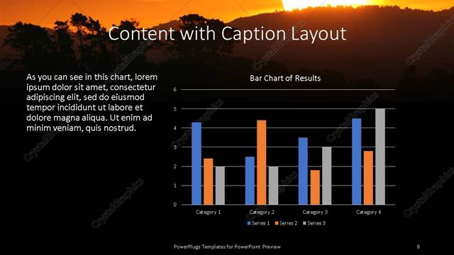 Content with Caption presentation slide layout