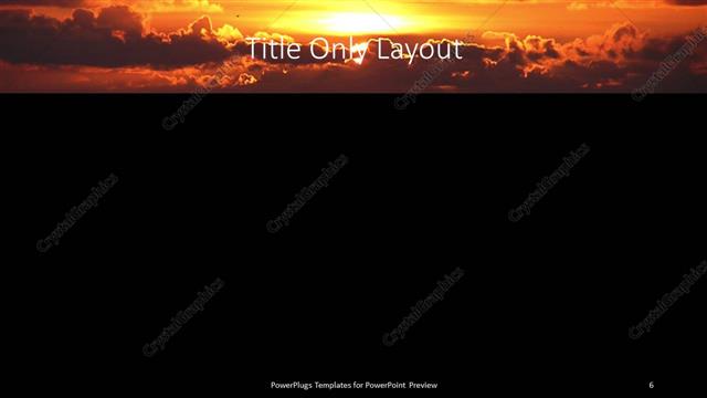 Title Only presentation slide layout