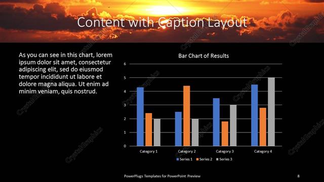 Content with Caption presentation slide layout