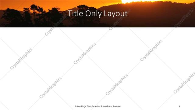 Title Only presentation slide layout