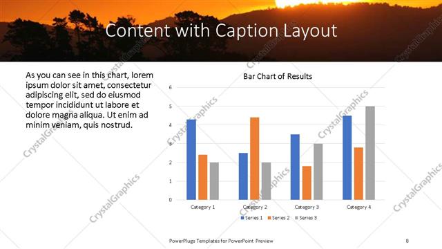 Content with Caption presentation slide layout