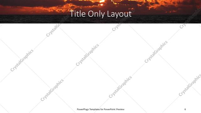 Title Only presentation slide layout