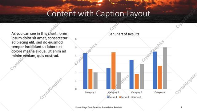 Content with Caption presentation slide layout