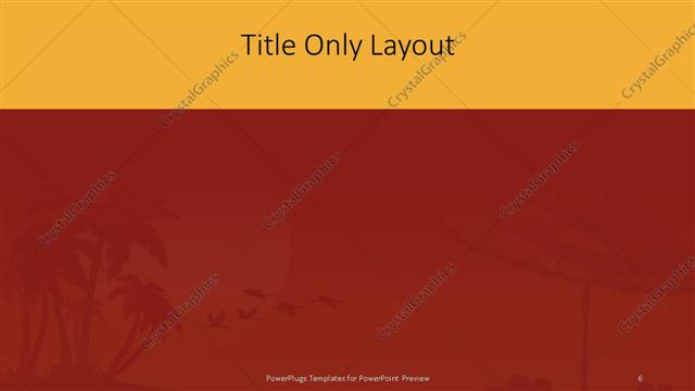 Title Only presentation slide layout