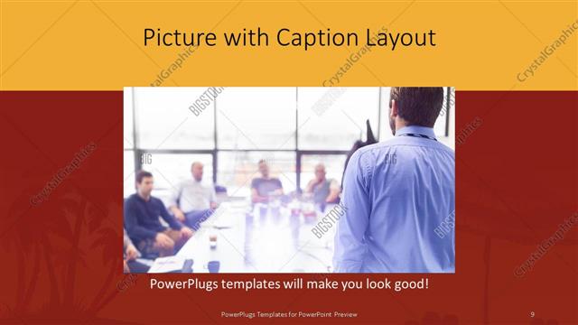 Picture with Caption presentation slide layout