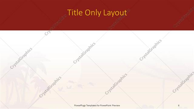 Title Only presentation slide layout