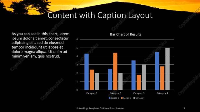 Content with Caption presentation slide layout