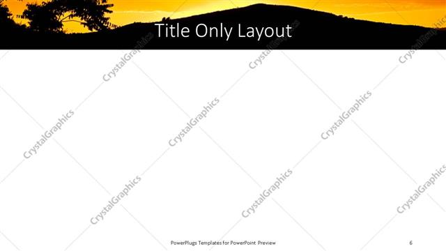 Title Only presentation slide layout