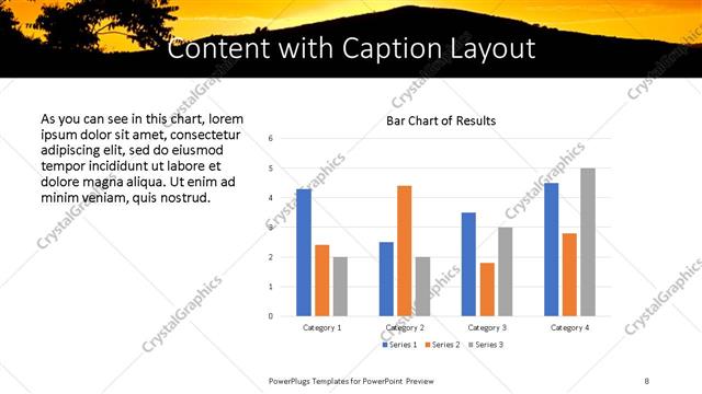 Content with Caption presentation slide layout