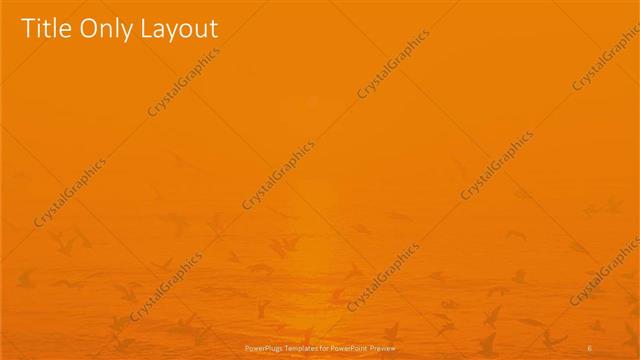 Title Only presentation slide layout