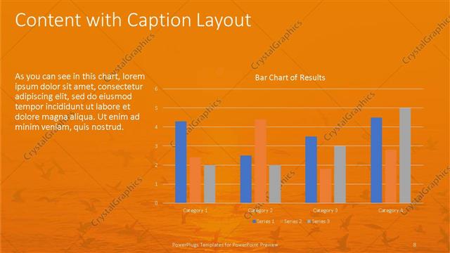 Content with Caption presentation slide layout