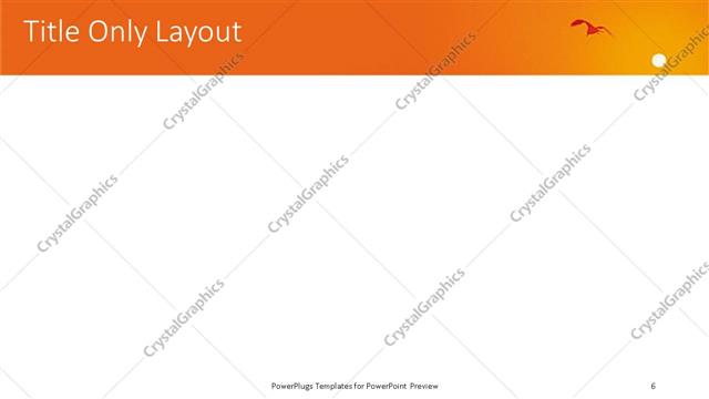 Title Only presentation slide layout