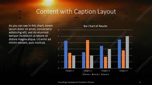 Content with Caption presentation slide layout