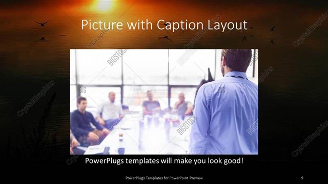 Picture with Caption presentation slide layout