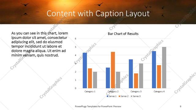 Content with Caption presentation slide layout