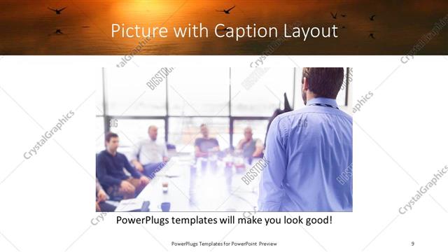 Picture with Caption presentation slide layout