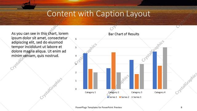 Content with Caption presentation slide layout