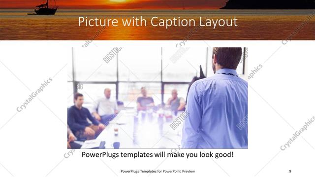 Picture with Caption presentation slide layout