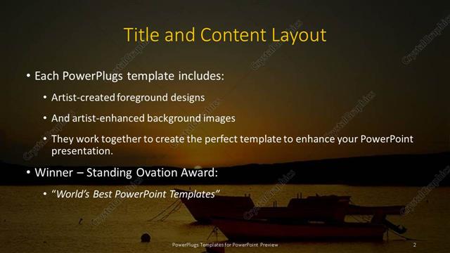 Title and Content presentation slide layout