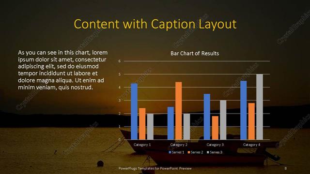 Content with Caption presentation slide layout