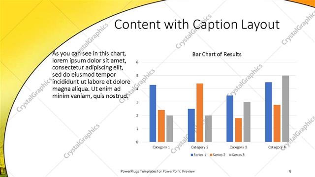 Content with Caption presentation slide layout