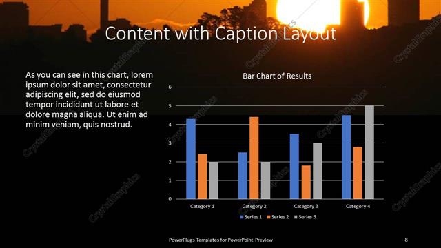 Content with Caption presentation slide layout