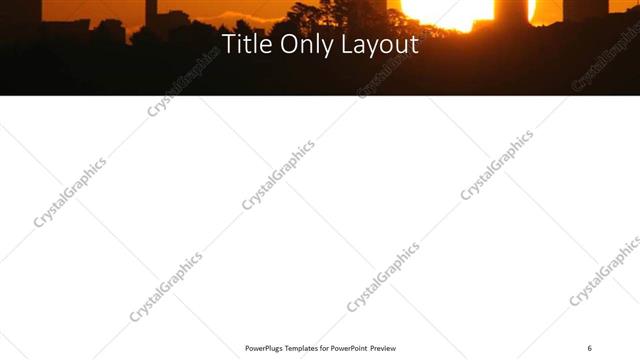 Title Only presentation slide layout