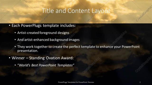 Title and Content presentation slide layout