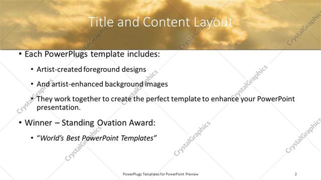 Title and Content presentation slide layout