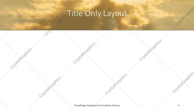 Title Only presentation slide layout