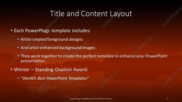Title and Content presentation slide layout