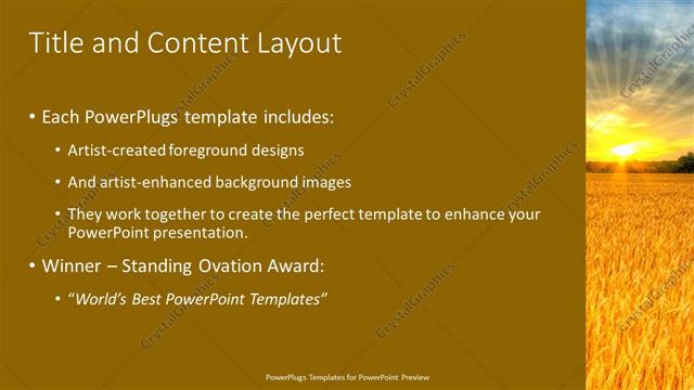 Title and Content presentation slide layout