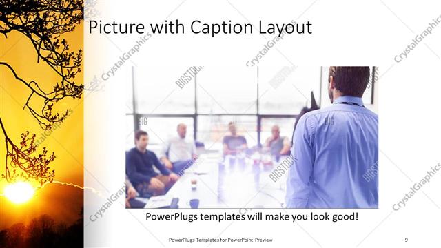 Picture with Caption presentation slide layout