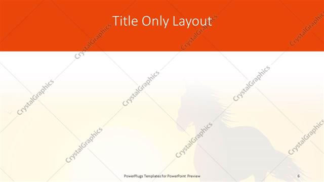Title Only presentation slide layout