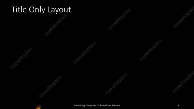 Title Only presentation slide layout